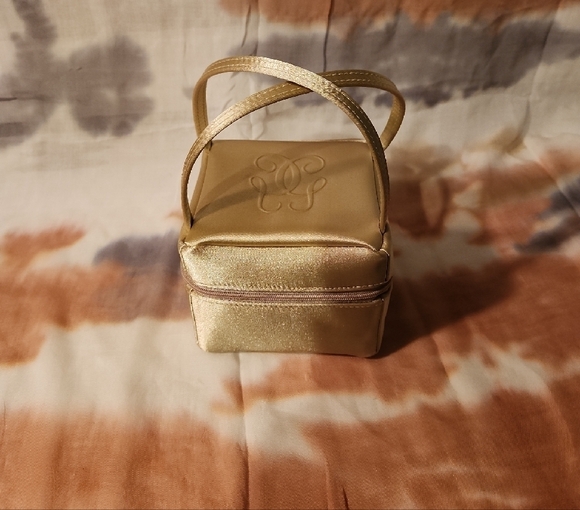 Guerlain Paris Mini Metallic Gold Case NWOT - Picture 1 of 5